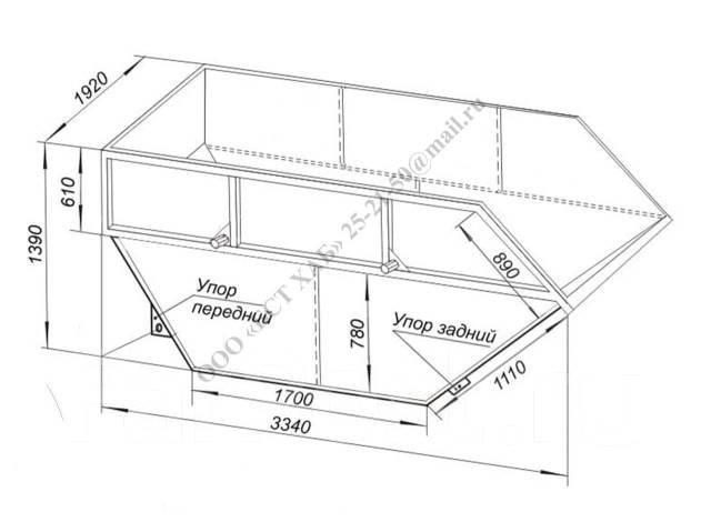Бункер накопитель 8м3/Контейнер ТБО, новый, под заказ. Цена: 82 000₽ в ...