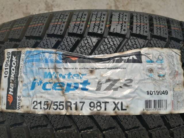 Hankook, 215/55/R17 98T XL, 17", 1 шт, в наличии, 215 мм, 55 % ...