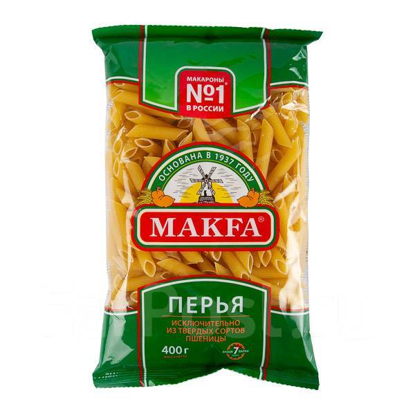 Макароны Макфа 400г Перья, в наличии. Цена: 70₽ во Владивостоке