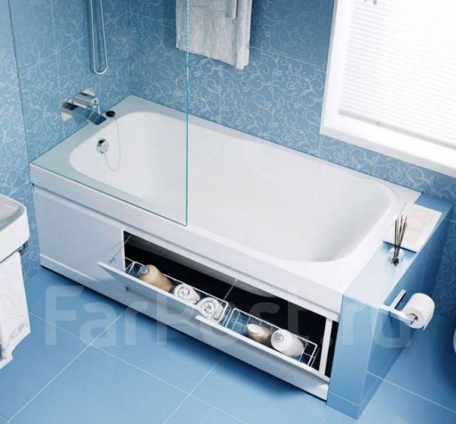 Экран под ванну Alavann МДФ-купе Soft 1,7м белый в Мистер Т, в наличии ...