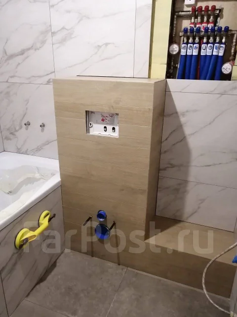 Кладка кафеля, керамогранит, санузел под ключ во Владивостоке