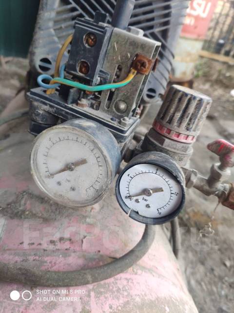 Компрессор 220 вольт, 50 литров, б/у, в наличии. Цена: 4 000₽ во ...