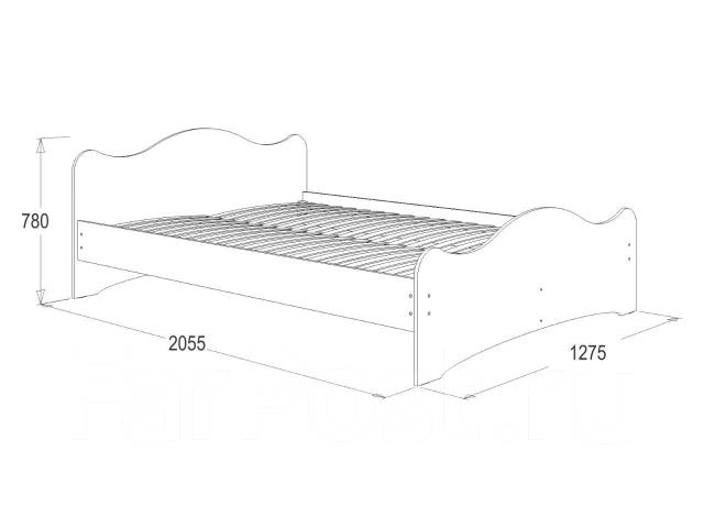 Кровать белая 120 на 200
