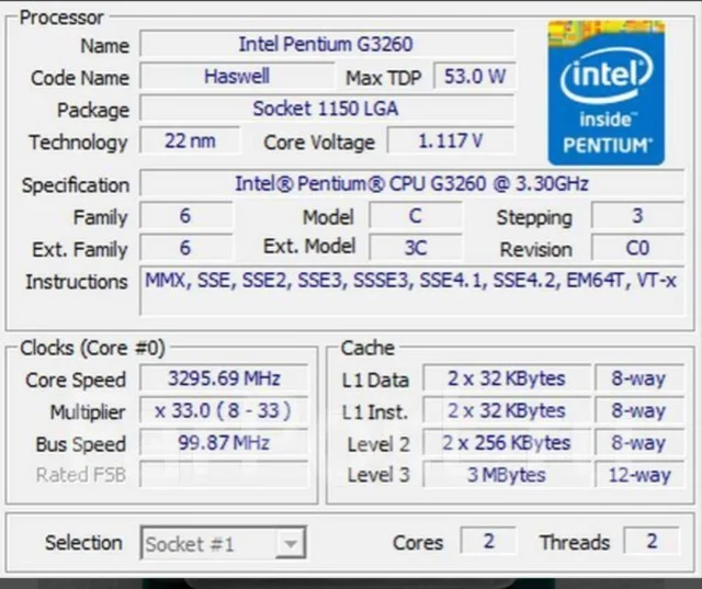 Intel Pentium G3260 ����