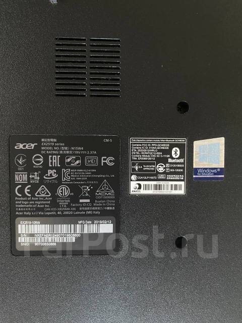 Acer ex2519 схема