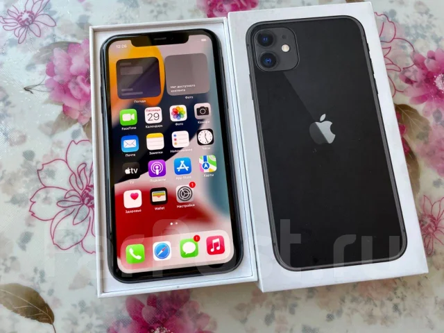 Apple iPhone 11. �/�, ������, 4G LTE, Dual-SIM, ����������, NFC ����