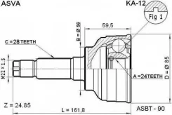 ���� �������� 24x56x28 Asva KA-12 KA12 ����