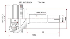���� Toyota Corolla / Runx / Will VS / Opa / RAV4 CA2# / SV50 / Allion / WISH 4WD 1ZZ(4WD) / 1AZ-FSE 4346080128, 4347080118, 4341012500, 4347080323, 4...