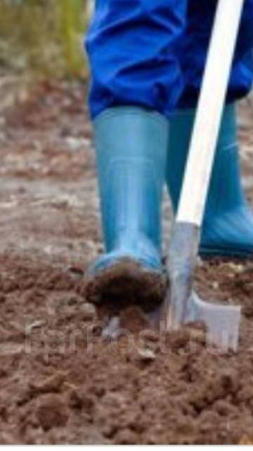 Земляные работы, разнорабочие, копка огородов и траншей в Хабаровске