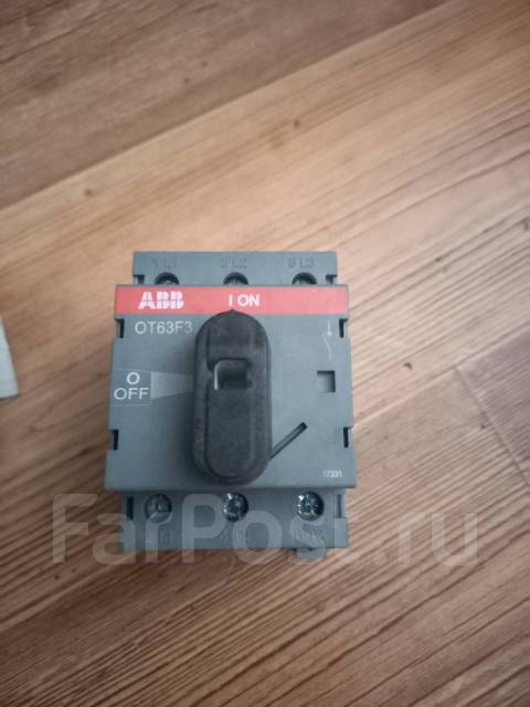 Рубильник ABB OT63F3 до 63А 3х полюсный для установки на DIN-рейку ...