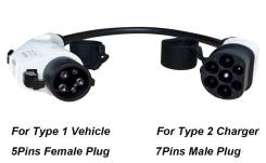 �������� ������ Duosida, 32�, TYPE 1 J1772 - TYPE 2 Mennekes 0.5 ����� J1772 ����