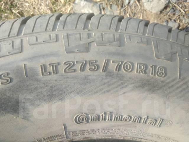 Continental, LT 275/70 R18, 18", 1 шт, 275 мм, 70 %, радиальный ...