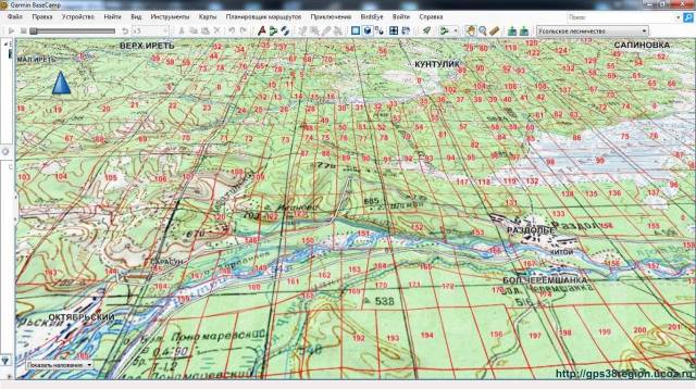 Квартальная сетка томской области для Garmin