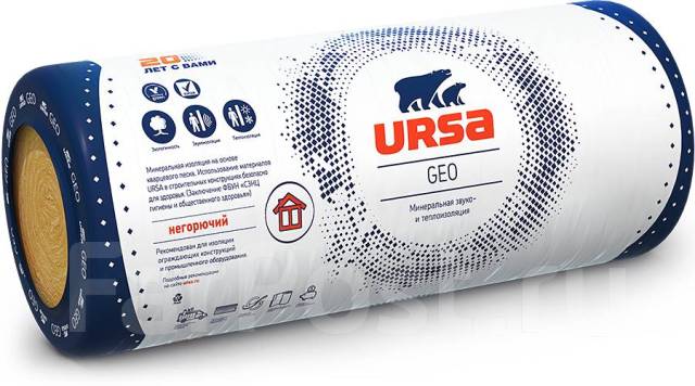 Утеплитель минеральная вата УРСА URSA GEO М-25, под заказ. Цена: 295₽ в ...