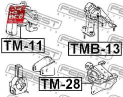Сайлентблок подушки двигателя | зад прав/лев | Febest TMB13 TMB13 фото