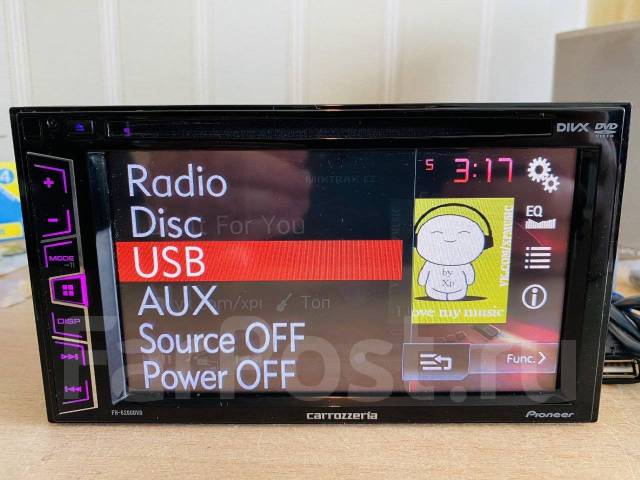 Pioneer Carrozzeria FH-6200DVD AUX DSP DVD USB MP3 FLAC RUS FM 108 МГц ...