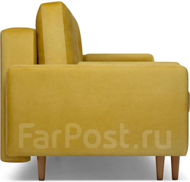 Диван кускен velvet yellow