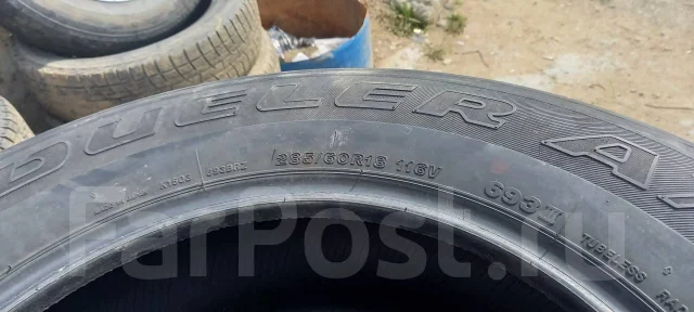 Bridgestone Dueler A/T. ������, 2015 ���, �/�, ����� 70 % ����
