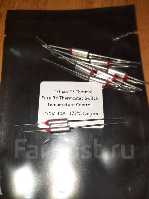 Предохранитель (термопредохранитель) TF 250v 10A 172°C, новый, в ...