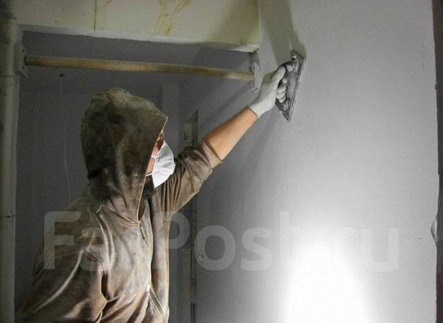 Шпатлевка стен. Договор, гарантия во Владивостоке