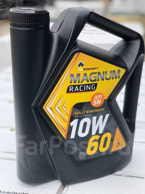 Масло Rosneft Magnum Racing 10W-60, SN, PAO, 5л с доставкой Роснефть ...