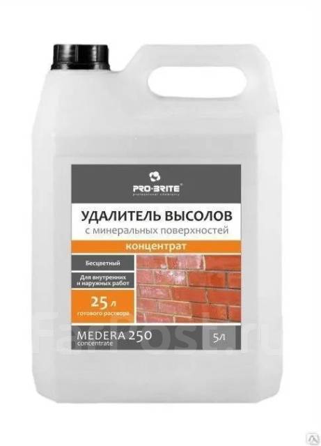 Очиститель высолов с фасада, кирпича, бетона. Концентрат, 5л на 125 м2 ...