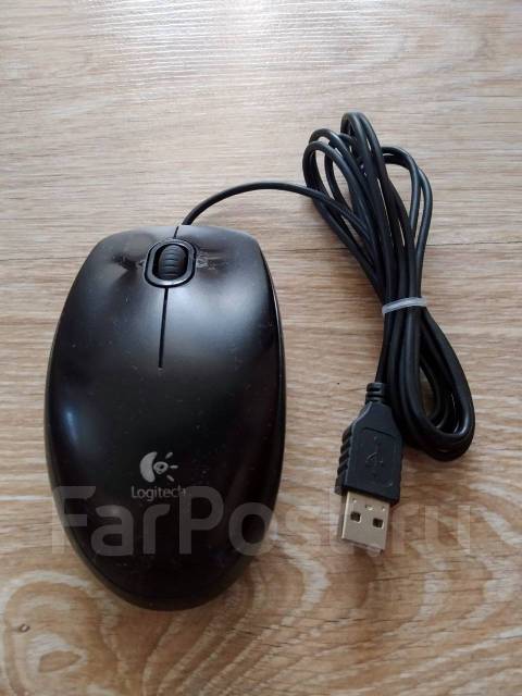 Мышь Logitech B110 Optical Mouse Black USB 3btn+Roll, б/у, в наличии ...