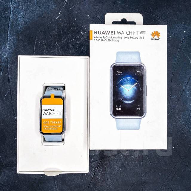 Смарт-часы Huawei Watch Fit new (TIA-B09) Ростест Синие, GPS, Android ...