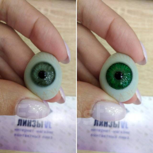 Цветные контактные линзы на 3 месяца Hera elegance green - Медицинские ...