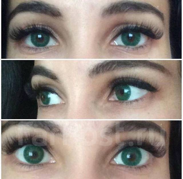 Цветные контактные линзы на 3 месяца Hera elegance green - Медицинские ...