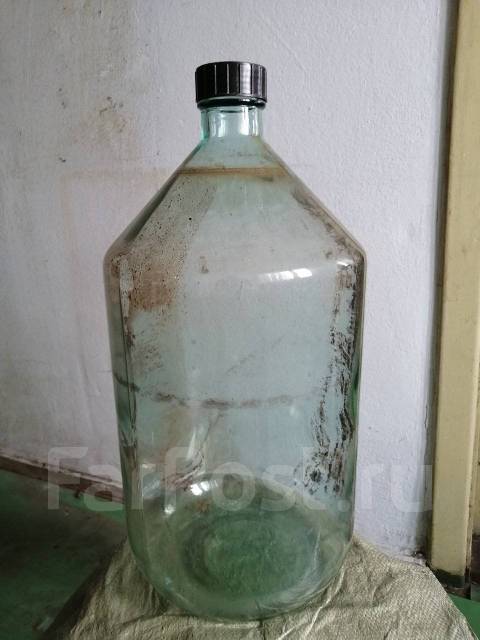 Бутыль стеклянный 20 л, б/у, в наличии. Цена: 900₽ во Владивостоке