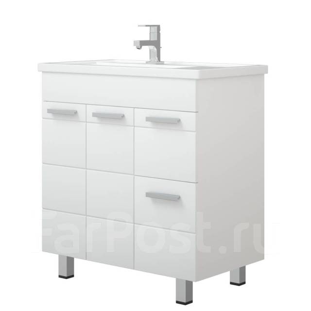 Тумба 80 Денвер Z2 + раковина Фостер 80П ШВГ: 810*850*450 Corozo ...