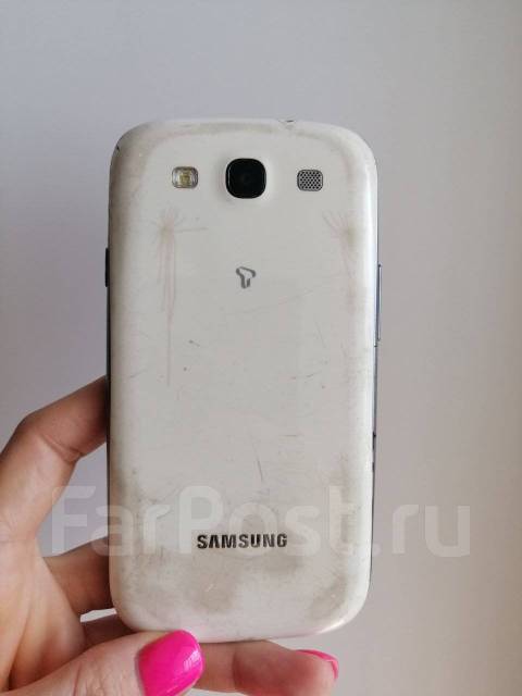 Samsung Galaxy s3 белый. Телефон Самсунг белый, моноблок, б/у, в ...