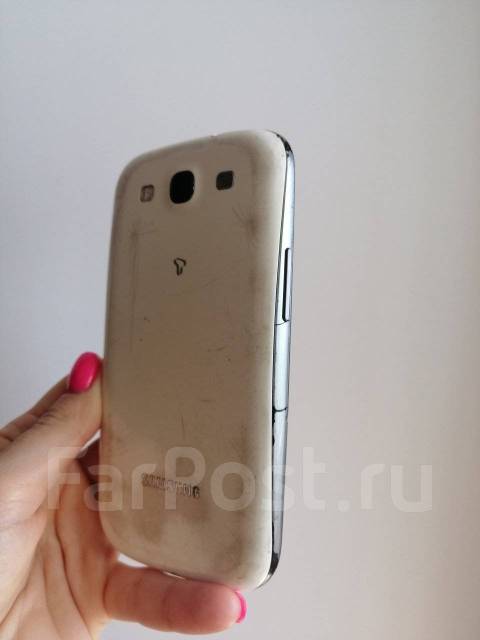 Samsung Galaxy s3 белый. Телефон Самсунг белый, моноблок, б/у, в ...