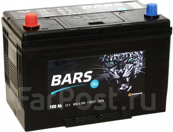 Аккумулятор bars 100ah