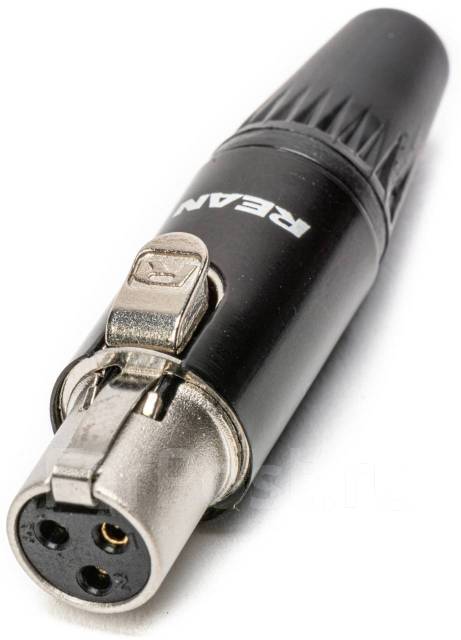 Кабельный разъем mini XLR female 3 контакта Neutrik RT3FC-B, новый, в ...