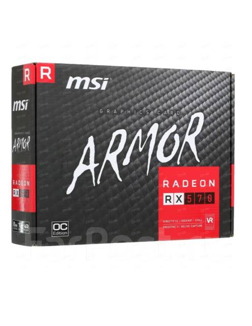 Видеокарта Msi AMD Radeon RX 570 Armor OC(RX 570 Armor 8G OC) - Видеокарты  во Владивостоке