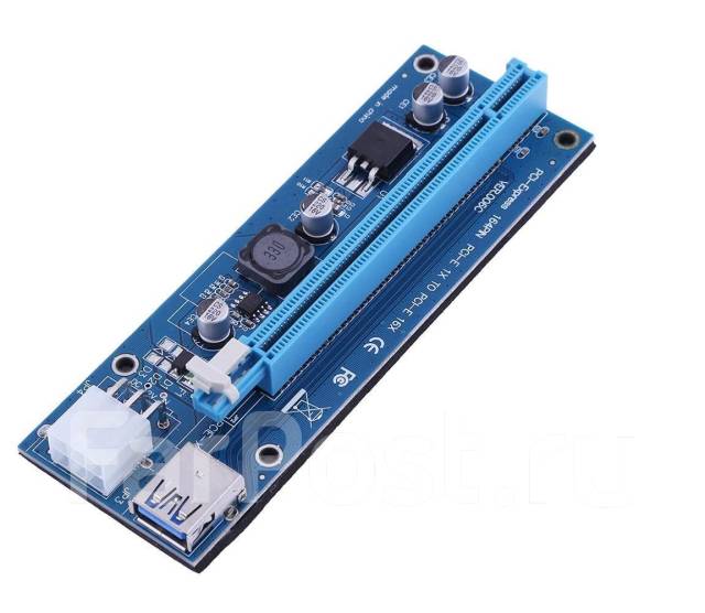 Райзер-карта PCI-E - PCI-E x16 / USB 3.0, новый, в наличии. Цена: 100 ...