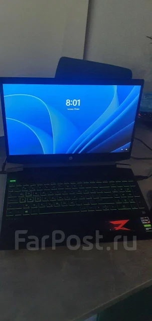 HP Pavilion Gaming 15. 15.6", 3����, ��� 8 ��, ���� 512���, WiFi: 1, Bluetooth: 1, ����������� �� 12��. ����