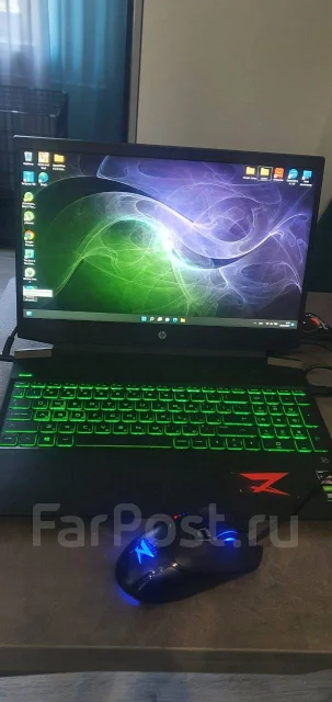 HP Pavilion Gaming 15. 15.6", 3����, ��� 8 ��, ���� 512���, WiFi: 1, Bluetooth: 1, ����������� �� 12��. ����