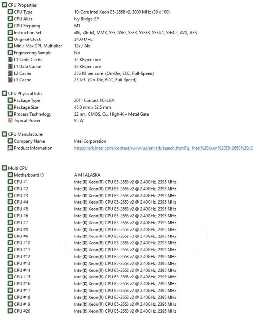 Intel Xeon E5-2658 v2 ����