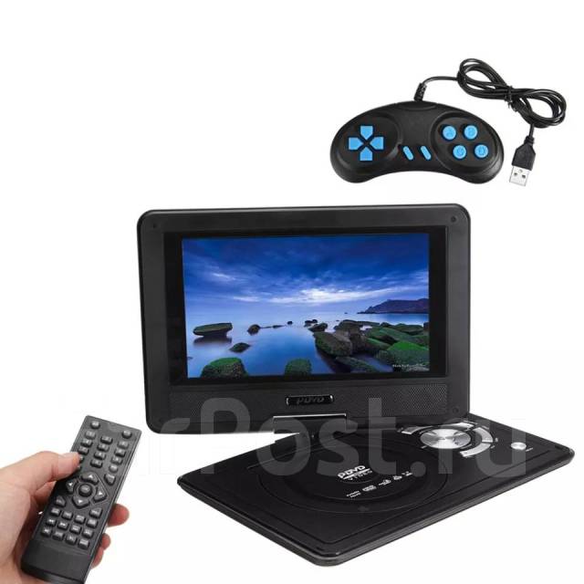 Портативный, переносной DVD двд-плеер с телевизором USB - DVD-плееры ...