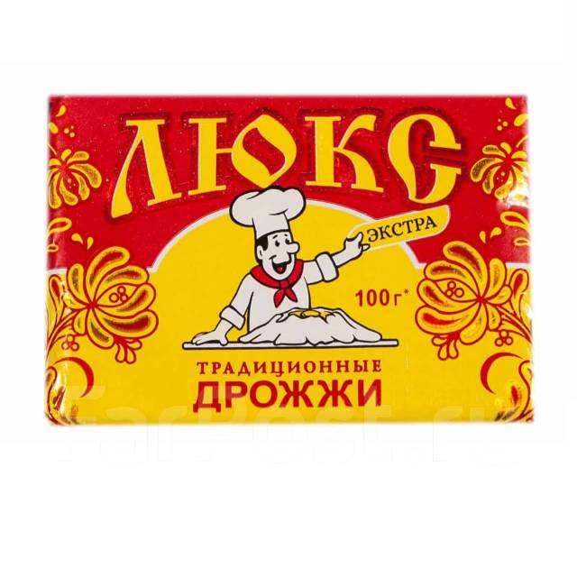 Дрожжи живые прессованные Люкс Экстра 100гр, в наличии. Цена: 75₽ во ...