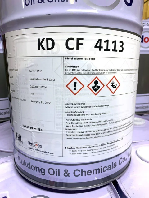 Калибровочная жидкость CF 4113 (Calibration Oil) 20л. Kukdong, Ю. Корея ...
