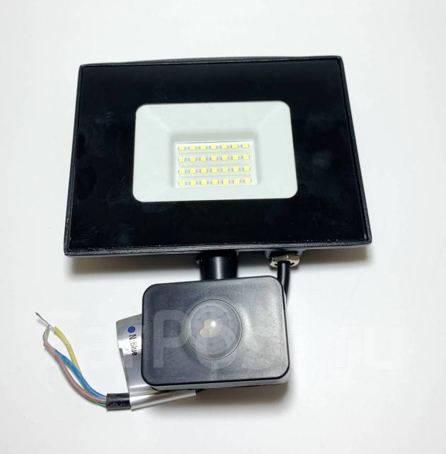 Прожектор Светодиодный СДО-7 30Вт 6500К IP65 с датчиком, новый, в ...