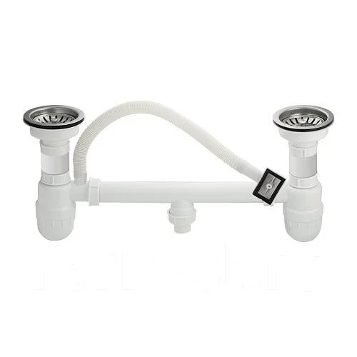 Сифон д/раковины Санакс двойной пластиковый 4010 - Сантехника и ...