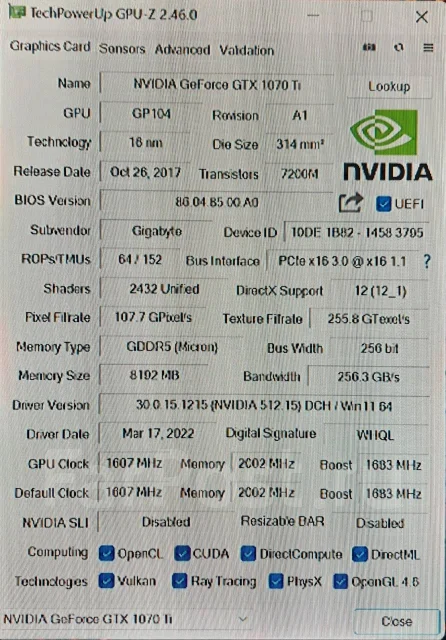 GeForce GTX 1070 Ti ����