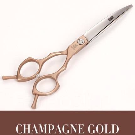 Ножницы изогнутые Fenice 7 дюймов 440C, Champagne Gold - Аксессуары во ...