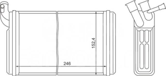 Размеры радиатора печки ваз 2110 нового образца
