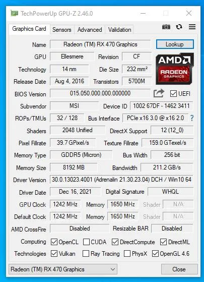 Radeon RX 470 ����